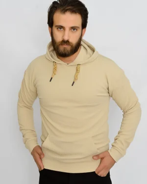 beige hoodie