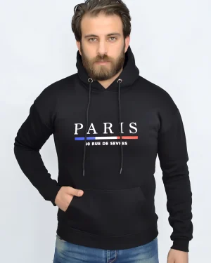 black paris hoodie